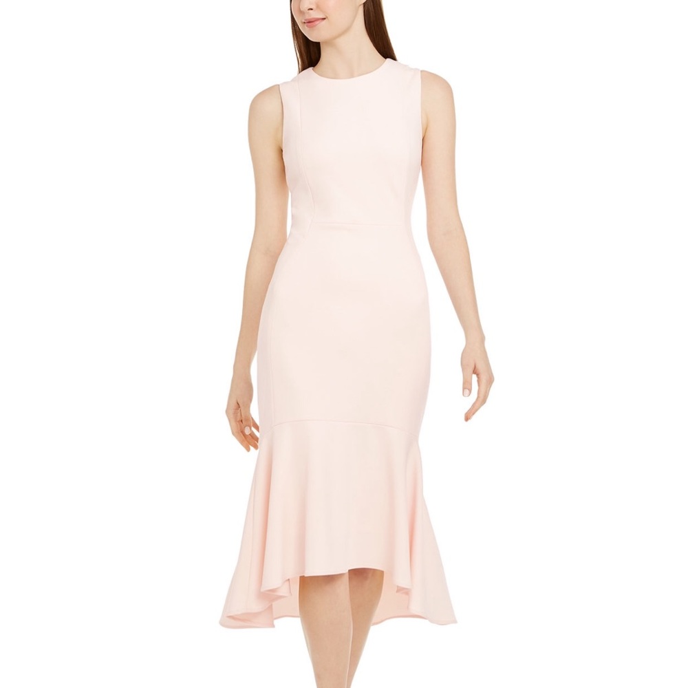 Calvin Klein Blush High low dress